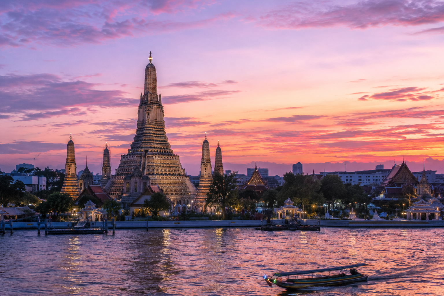 Wat Arun at dusk